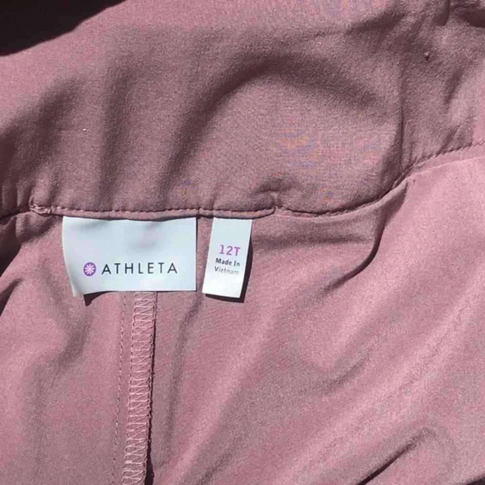 Athleta Womens Stretch Knee Length Athletic Wear About Pleated Skirt Brown 12T